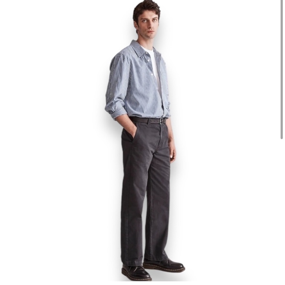 Madewell Men’s Oversized Chino Pants in brown gray size 36 EUC